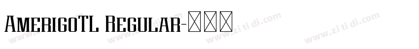 AmerigoTL Regular字体转换